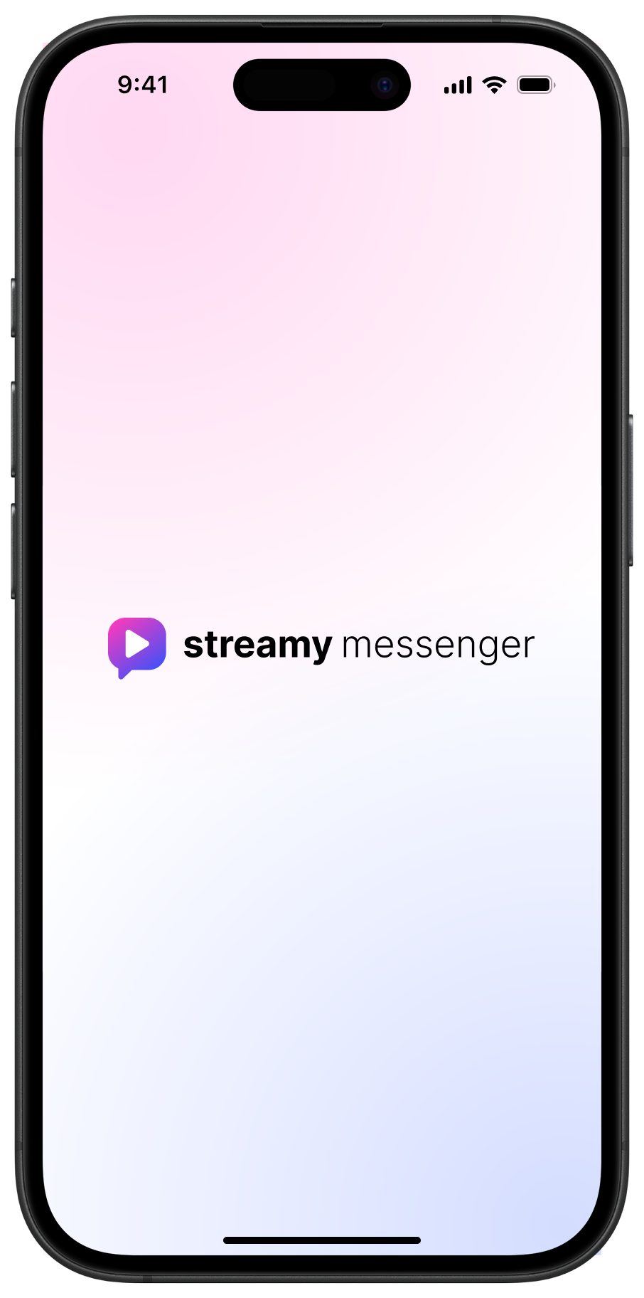 StreamyMessenger App Screenshot